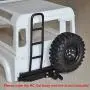LAFEINA Metal Rear Bumper Bull Bar with Spare Tire Rack and Ladder for 1/10 RC Crawler Car D90 LAFEINA Metal Rear Bumper Bull Bar with Spare Tire Rack and Ladder for 1/10 RC Crawler Car D90