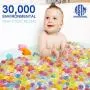 MAGICLUB Water Beads with Fine Motor Skills Toy Set Non-Toxic Water Sensory Toy for Kids-30,000 Beads Sensory Bin Kit with 1 Scoop 1 Spoon and 6 Tweezers Jelly Beads for Early Skill Development