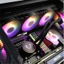 Vetroo V360 Black 360mm CPU Water Liquid Cooler AMD/Intel LGA1200 Ready All-in-One Cooling System w/Controller 3X 120mm ARGB Motherboard Sync Fans High Efficiency 360mm Radiator