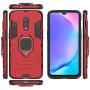 LuluMain Compatible with OnePlus 7, OnePlus 6T Case, Metal Ring Grip Kickstand Shockproof Hard Bumper (Works with Magnetic Car Mount) Dual Layer Rugged Cover for OnePlus7, OnePlus 6T (Red)