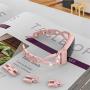 Wearlizer Compatible with Fitbit Charge 3 / Charge 4 Bands for Women Metal Replacement Charge 3 hr Band Strap with Bling Rhinestone Bracelet Bangle for Fitbit Charge 4 Special Edition - Rose Gold