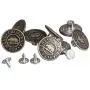 ZEFFFKA Jean Buttons Metal Copper No-Sew Instant Tack Adjustable Snap Fasteners Replacement Kit 12 Pcs 3/4 Inches (20 mm) ZEFFFKA Jean Buttons Metal Copper No-Sew Instant Tack Adjustable Snap Fasteners Replacement Kit 12 Pcs 3/4 Inches (20 mm)