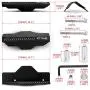 PTNHZ Aluminum Pulley Cover Belt Relacement For Subaru Impreza 02-14 WRX and 04-on STI 04-08 Forester(Black)