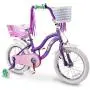 COEWSKE Kids Bike Steel Frame Children Bicycle Little Princess Style 12-14-16-18-20 Inch with Training Wheel