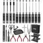 RC Car Tool Kit - Screwdriver Set (Flat, Phillips, Hex), Pliers, Wrench, Body Reamer, Stand, Repair Tools for Quadcopter Drone Helicopter Airplane, Accessories Compatible with Traxxas R C Cars – 25pcs RC Car Tool Kit - Screwdriver Set (Flat, Phillips, Hex), Pliers, Wrench, Body Reamer, Stand, Repair Tools for Quadcopter Drone Helicopter Airplane, Accessories Compatible with Traxxas R C Cars – 25pcs