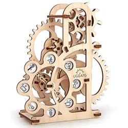 UGEARS Dynamometer - Mechanical Model Construction Kit 3D Wooden Puzzle for Self-Assembly Without Glue - Brainteaser for Kids, Teens and Adults