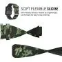 MoKo Band Compatible with Garmin Vivoactive, Soft Silicone Replacement Fitness Bands Wristbands with Metal Clasps fit Vivoactive/Vivoactive Acetate Sports GPS Smart Watch - Ground Force Camouflage