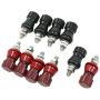 uxcell M6 Thread Dia Plastic Metal Binding Post Terminal 10 Pcs Dark Red Black
