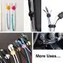 16 Pack OHill Multipurpose Cable Clips Holders for Organizing Cable Cords Home and Office, Self Adhesive Cord Holders 16 Pack OHill Multipurpose Cable Clips Holders for Organizing Cable Cords Home and Office, Self Adhesive Cord Holders