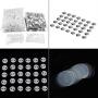 1000pcs 58mm DIY Blank Pin Badge Button Cover Clip Pin Parts Consumables for Pro Button Maker Machine (2.3 inch(58mm))