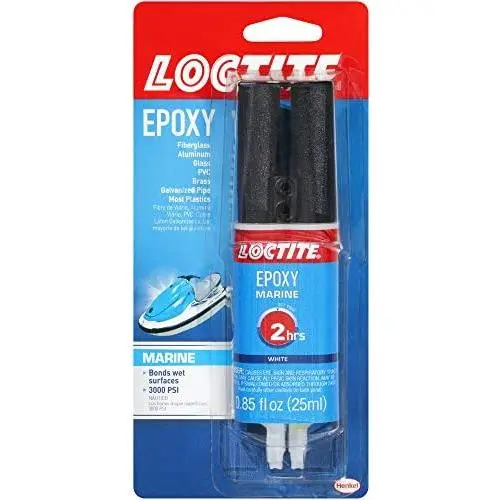 Loctite 1919324 Marine Epoxy 0.85-Fluid Ounce Syringe (1405604), 1 Pack, White Loctite 1919324 Marine Epoxy 0.85-Fluid Ounce Syringe (1405604), 1 Pack, White