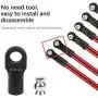 RC Car Pull Rod End, Plastic + Metal Pull Rod End Kit RC Crawler Upgrade Accessory Part