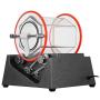 BestEquip Jewelry Polisher Tumbler 3kg 6.6 Lbs Capacity Jewelry Polisher Machine with Glass Barrel Mini Polisher Tumbler for Jewelry (6.6Lbs Capacity)