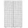 Grid Panel for Retail Display – Perfect Metal Grid for Any Retail Display, 2’ Width x 6’ Height, 3 Grids Per Carton (Black)