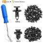 GOOACC 150 pcs Push-Type Bumper Fasteners Rivet Clips-2 Sizes Universal Auto Clips & Fastener for Bumper Fender Clips Replacement-Fastener Removal Tool Included (150PCS Clip)