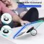 ANSIWEE Galaxy Note 20 Ultra 6.9 Inch Case, Metal Ring Kickstand Work with Magnetic Car Mount Cover Reinforced Drop Protector Clear Hard Back Teal Cases Designed for Samsung Note 20 Ultra（Blue Green）