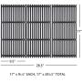 Hongso 17'' Porcelain Coated Cast Iron Grill Grates Replacement for Charbroil 463242716, 466242715, 463242715, 466242815 Grill, G533-0009-W1, Lowe #606682, Walmart # 555179228 (PCB004) 3 Pack