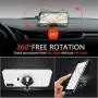 [ 2 Pack ] Magnetic Phone Mount, [ Super Strong Magnet ] [ with 4 Metal Plate ] car Magnetic Phone Holder, [ 360° Rotation ] Universal Dashboard car Mount Fits iPhone Samsung etc Most Smartphones
