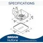 Broan-NuTone AR110LKVV SurfaceShield Vital Vio Powered Exhaust Vent LED White Light & Antibacterial Violet Light, 110 CFM Broan-NuTone AR110LKVV SurfaceShield Vital Vio Powered Exhaust Vent LED White Light & Antibacterial Violet Light, 110 CFM