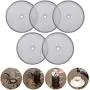 10Packs French Press Replacement Filter Mesh Screen Coffee Press Filters - Includes Metal Center Ring -4 Inch Reusable Stainless Steel Mesh Replacements for 1000 ml / 34 oz / 8 cup French Press Screen