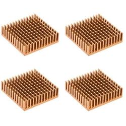 uxcell Electronic Radiator Heatsink for Stepper Motor,3D Printer 40x40x11mm Golden 4pcs