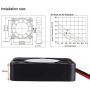 MakerFocus 4pcs 3D Printer Fan 12V, 40mm 12 Volt Fan 0.08A DC Mini Quiet Cooling Fan 40X40X10mm with 28cm Cable for 3D Printer, DVR and Other Small Appliances Series Repair Replacement