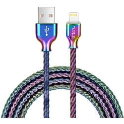 Lightning Cable,[MFi Certified]Fantany Durable Metal USB Lightning Charging Cable Compatible with iPhone Xs,XS Max,XR,X,8 Plus,7,7 Plus,6,6s Plus,SE,iPad Mini,iPad Air,iPod Touch (3.3ft, Colourful-1)