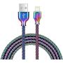 Lightning Cable,[MFi Certified]Fantany Durable Metal USB Lightning Charging Cable Compatible with iPhone Xs,XS Max,XR,X,8 Plus,7,7 Plus,6,6s Plus,SE,iPad Mini,iPad Air,iPod Touch (3.3ft, Colourful-1)