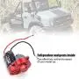 Drfeify RC Gearbox Metal Full Gearbox with 540 Motor 55T Upgrade Parts Compatible with Axial SCX 1/10 RC Car