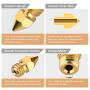3D Printer Extruder Hotend with 16 Pieces 3D Printer Extruders Brass Nozzles, Metal Hotend Kit for CR-10, CR10, CR10S, Ender 3, Ender 3 pro, Ender 5