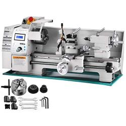 BestEquip Metal Lathe 8x16 Inch,Mini Metal Lathe Infinitely Variable Speed 2250RPM,Precision Lathe Machine 750W,Metal Working Lathe, Small Metal Lathe,for Precision Parts Processing