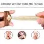Crochet Hook Set, NuLink 36-Pieces Ergonomic Soft Handle Crochet Yarn Large Eye Blunt Knitting Needles Kit with Case Holders for Beginners Experienced Crochet Hook Set, NuLink 36-Pieces Ergonomic Soft Handle Crochet Yarn Large Eye Blunt Knitting Needles Kit with Case Holders for Beginners Experienced