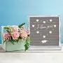 Gelibo Double Sided Letter Board with 750 Precut White & Gold Letters,Months & Days & Extra Cursive Words, Wall & Tabletop Display, Letters Organizer Box (Cyan Rustic 10x10) Gelibo Double Sided Letter Board with 750 Precut White & Gold Letters,Months & Days & Extra Cursive Words, Wall & Tabletop Display, Letters Organizer Box (Cyan Rustic 10x10)