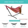 Best Choice Products Portable Heavy-Duty 9ft Steel Hammock Stand w/Carrying Case, Weather-Resistant Finish, 450lb Capacity