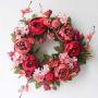 KBHOME 5 Pieces Metal Wire Wreath Frame Black Ring for Christmas Decoration Door Craft