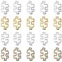 PH PandaHall 60 pcs 4 Colors Tibetan Style Alloy Autism Awareness Charms Puzzle Piece Metal Link for Bracelet Jewelry DIY Craft Making