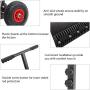 TUFFIOM Wheeled Snow Shovel Pusher ,Metal Rolling Removal Tool with Multi-Angle Heavy Duty Large Blade Plow & Height Adjustable Handle for Doorway Driveway or Pavement Clearing