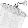 High Pressure Shower Head, 8 Inch Rain Showerhead, Ultra-Thin Design- Pressure Boosting, Awesome Shower Experience, NearMoon High Flow Stainless Steel Rainfall Shower Head (Chrome Finish) High Pressure Shower Head, 8 Inch Rain Showerhead, Ultra-Thin Design- Pressure Boosting, Awesome Shower Experience, NearMoon High Flow Stainless Steel Rainfall Shower Head (Chrome Finish)