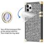 Wollony for iPhone 11 Pro Max Case with Kickstand Ring Holder Square Edge for Hippie Women Retro Bling Soft Protective Metal Reinforced Corners Shockproof Cover for iPhone 11 Pro Max 6.5inch Diamond