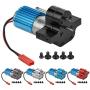 AKDSteel Heng-Long W-PL B-1 B-14 B-24 B24 C14 C-14 1/16 Military Truck RC Car Upgrade Motor + Gearbox + Metal Drive Red for Toys Gift