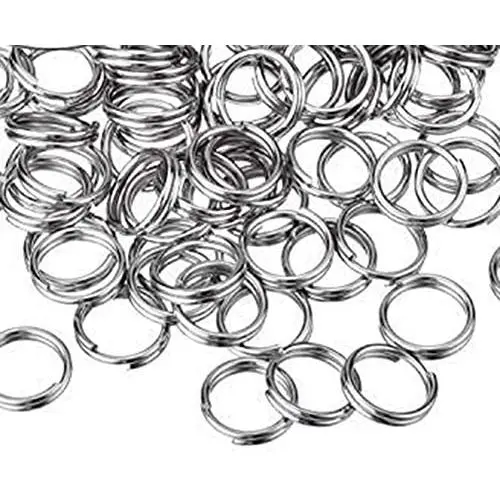 Onwon 200 Pieces Small Split Rings Nickel Plated Key Chains Key Link Connector for Connecting Lobster Clasp, Charms, Links and Other Jewelry (15mm/ 0.59inch) Onwon 200 Pieces Small Split Rings Nickel Plated Key Chains Key Link Connector for Connecting Lobster Clasp, Charms, Links and Other Jewelry (15mm/ 0.59inch)
