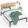 Zinus Paul Metal and Wood Platform Bed with Wood Slat Support, Full