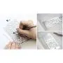 Yansanido Pack of 3 Stainless Steel Drawing Ruler Painting Stencils Scale Template Sets Graphics Stencils Number Template Ruler Stencils for Very Fine Pen Tip (3 Pack)