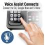 PANASONIC Expandable Cordless Phone System with Link2Cell Bluetooth, Voice Assistant, Answering Machine and Call Blocking - 4 Cordless Handsets - KX-TGD564M (Metallic Black)