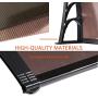 VIVOHOME Polycarbonate Window Door Awning Canopy Brown with Black Bracket 40 Inch x 80 Inch