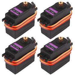 4Pcs MG996R Servo Metal Gear Torque Digital Servo Motor for Smart Car Robot Boat RC Helicopter