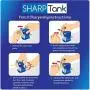 SharpTank - Portable Pencil Sharpener (Metallic Plum) - Compact & Quiet Classroom Sharpener That Gets Straight to The Point!