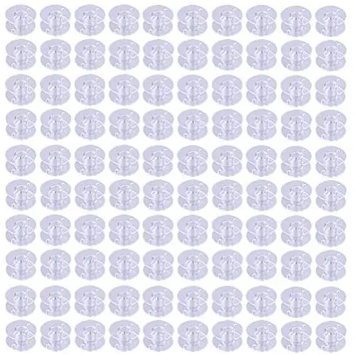 Mipruct 100 Pack Bobbins for Brother Sewing Machine,SA156 Bobbins for Sewing Machine,Class 15 bobbins…