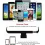 Spessn Adjustable Floor Stand Universal 360-degree Rotatable Metal Tablet Holder Compatible Samsung Galaxy Tab and Phones(Black)