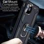 CoverON Metal Ring Holder Kickstand Resistor Series for iPhone 11 Pro Max Case (2019), Navy Blue